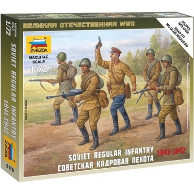 Zvezda Soviet Regular Infantry 1941-1942 1:72