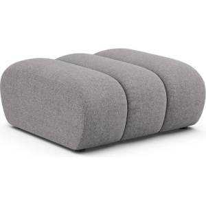 Micadoni Сива шенилова табуретка Lupine - Micadoni (MIC_POUF_214_F1_LUPINE6)