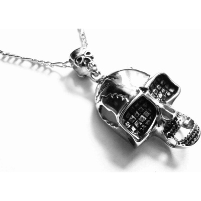 Steel Jewelry Náhrdelník lebka z chirurgické oceli NH151011