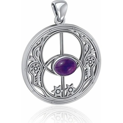 Fantasy Šperky CHALICE WELL stříbrný závěs s ametystem MJW193