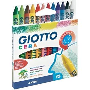 GIOTTO Мазен молив GIOTTO Cera кръгъл заострен 12 цвята 281200 (281200)