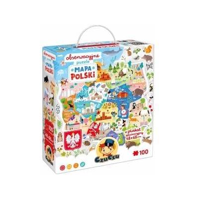 CzuCzu Observation puzzle Map of Poland 100 pieces 5+ poster ZA5561