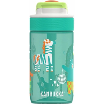 KAMBUKKA Детска бутилка за вода LAGOON 400 мл, диско зоопарк, тритан, Kambukka (KMBK1104058)