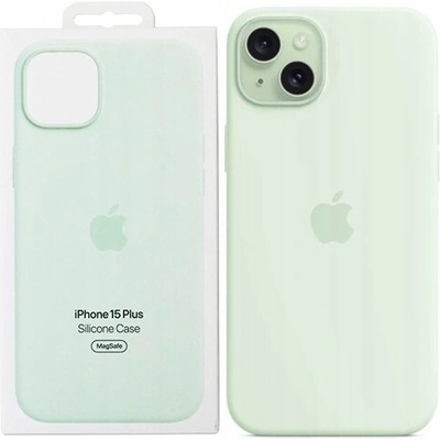 Apple iPhone 15 Plus Silicone Case with MagSafe Soft Mint MWNG3ZM/A