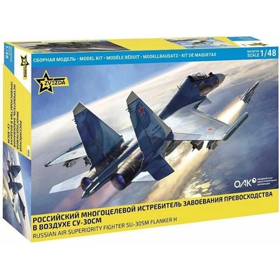 ZVEZDA Model Kit letadlo 4808 SU-30SM Russian Fighter 1:48