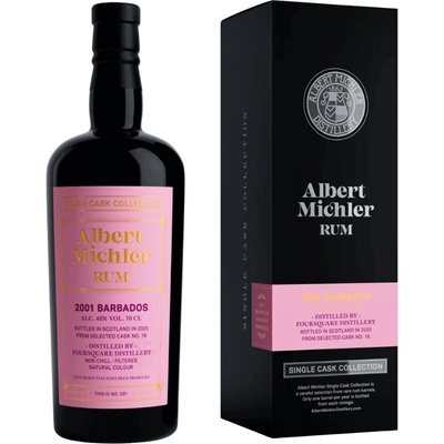Albert Michler Single Cask Collection Barbados 24y 2001 48% 0,7 l (holá láhev)