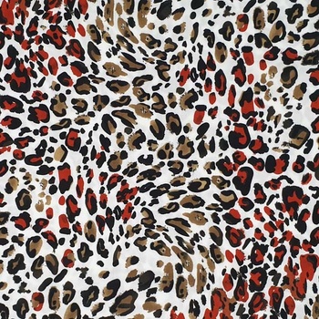 Šatovka biela, zvieraci vzor, š.140