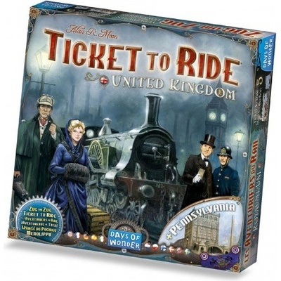 Days of Wonder Ticket to Ride United Kingdom and Pennsylvania