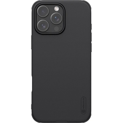 Nillkin iPhone 16 Pro NILLKIN SUPER FROSTED PRO MAGNETIC пластмасов протектор за телефон с магнит, гумиран, ЧЕРЕН GP-162042 (GP-162042)