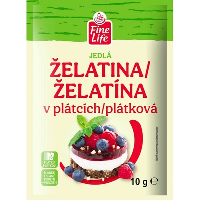 Fine Life Želatina plátky 25 x 10 g