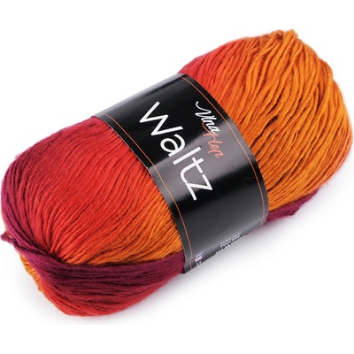 Pletací příze Waltz 100 g Varianta: 13 (5716) oranžová tyrkys, Balení: 1 ks 46222/99534/242708