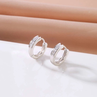 Jan Kos jewellery stříbrné náušnice se zirkony MHT-2286/SW00