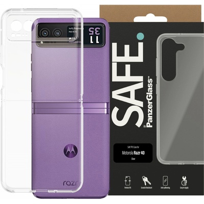 Panzer Гръб Safe за Motorola Razr 40 2023 - Прозрачен