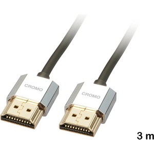 Lindy HDMI кабел High Speed A/A, 3м, Lindy, Cromo Slim 41675 (41675)