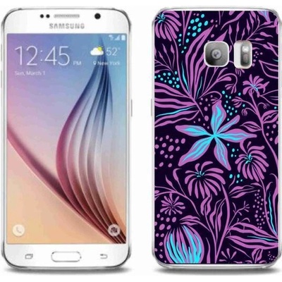 Pouzdro mmCase Gelové Samsung Galaxy S6 Edge - květiny 2