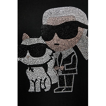 KARL LAGERFELD Суичър Karl Lagerfeld в черно с принт A3W20069 (A3W20069)