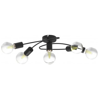 Mitea Lighting M190135 - Полилей, черен, 5xE27, 40W (M190135)