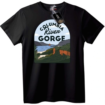 NOONEBRAND Тениска Columbia River Gorge - L, Black