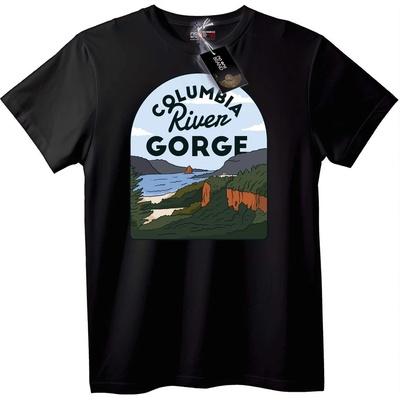 NOONEBRAND Тениска Columbia River Gorge - L, Black