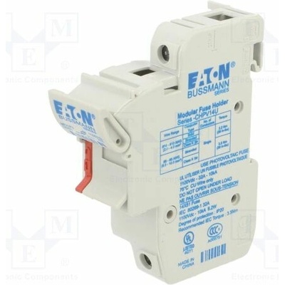 BUSSMANN CHPV141U Zásuvka; 14x51mm; na přípojnici DIN; 50A; 690VAC; Póly: 1; 1,5kVDC