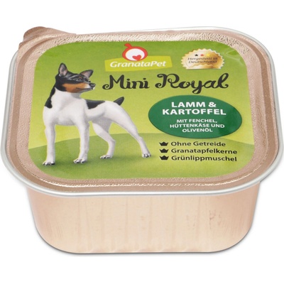 GranataPet Mini Royal Adult Dog jehněčí a brambory 22 x 150 g