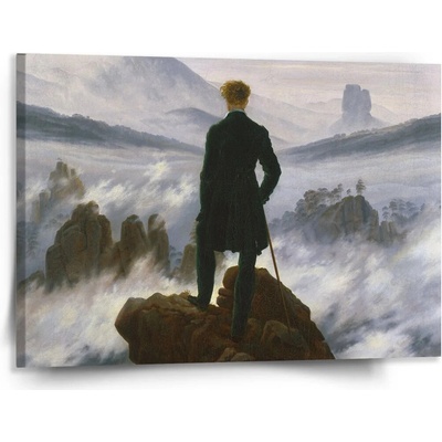 Sablio Obraz Pútnik nad morom hmly - Caspar David Friedrich - 150x110 cm