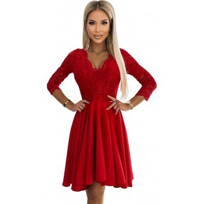 Numoco Nicolle dámske šaty 210-16 červená