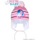NEW BABY Zimná detská čiapočka New Baby Lisa bledo ružová