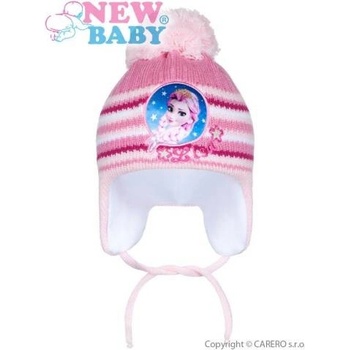 NEW BABY Zimná detská čiapočka New Baby Lisa bledo ružová