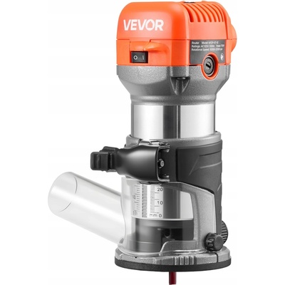 VEVOR Ručná frézka 710W s variabilnou rýchlosťou a odsávaním prachu, káblová