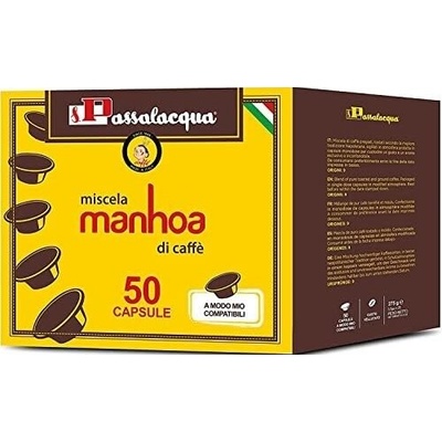 Passalacqua MANHOA kávové kapsle do Lavazza A Modo Mio 50 ks
