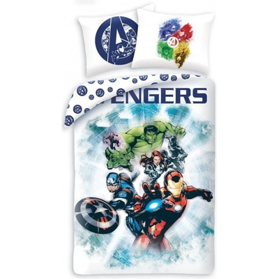Halantex Obojstranné bavlna obliečky Avengers 140x200 70x90 AV 01BL