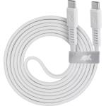 RIVACASE Кабел Rivacase - PS6005WT21, USB-C/USB-C, 2.1 m, бял (PS6005WT21)