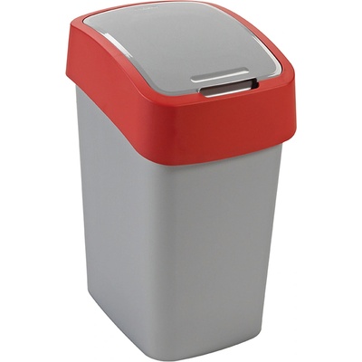 Flipbin - plastový odpadkový koš - 25 l, červený