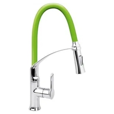Кухненски смесител с гъвкава лебедка (чучур) fala 2, зелен (euro 75679)