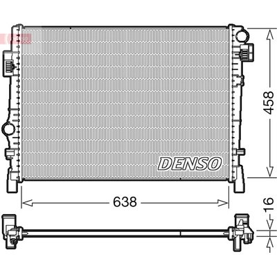 Chladič vody pro motor DENSO DRM09054