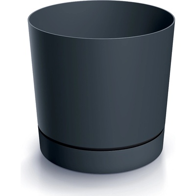 Prosperplast Kvetináč TUBO P s miskou 17,8 cm antracitový