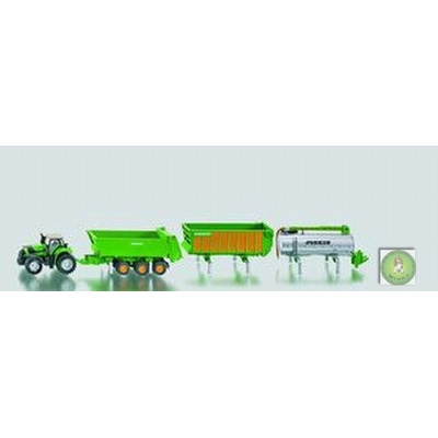 SIKU Traktor Deutz se sadou privesu 1:87