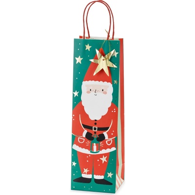 PartyDeco Papírová dárková taška Santa, 11 x 36 cm