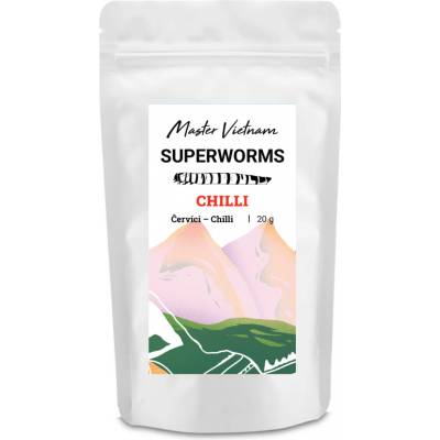 WormUP Křupaví červíci s chilli 20 g