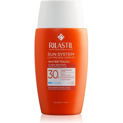 Rilastil Sun System Water Touch защитен овлажняващ флуид за тен SPF 30 50ml