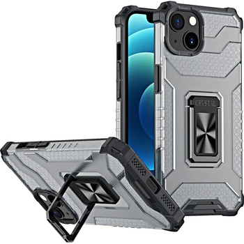 HQWear Калъф Crystal Ring Case Kickstand Tough Rugged, за iPhone 13, черен (KXG0015064)