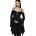 KILLSTAR дамска рокля KILLSTAR X MOTIONLESS IN WHITE - Black Damask - Black - KSRA014416