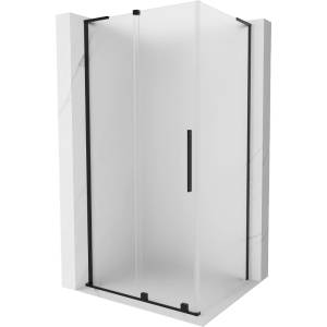 Mexen Velar L плъзгаща се душ кабина 120 x 85 cm, матирана, черна - 871-120-085-33-70 (871-120-085-33-70)