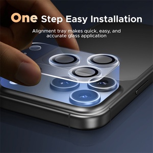 BlackBird Защитно фолио за фотоапарати 9H с черна рамка и апликатор за Iphone 17 (BH1762)
