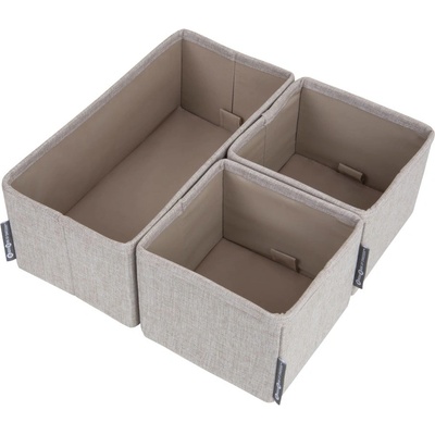 Bigso Комплект от 3 бежови органайзера за чекмеджета - Bigso Box of Sweden (6942S0201-99)