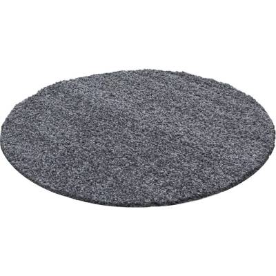 Ayyildiz Тъмносив кръгъл килим ø 120 cm Life - Ayyildiz Carpets (LIFE1201201500GREY)