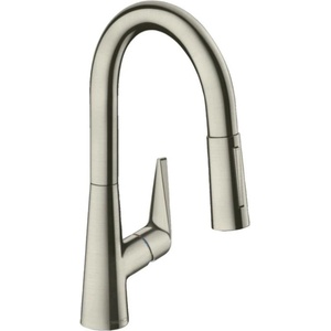 Hansgrohe Кухненски смесител Hansgrohe Talis M51 160 sBox с издърпващ се душ, четкан хром, с 2 струи (73850800)