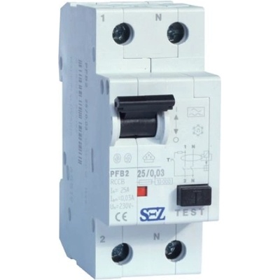 SEZ Krompachy Prúdový chránič PFE2 25/0,03, 25 A, 230 V, PFE2 25/0,03