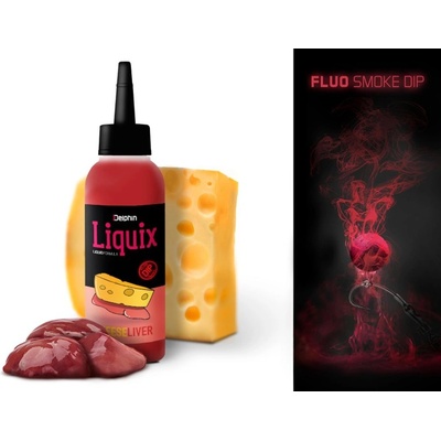 Delphin Fluo Dip D SNAX LiquiX Sýr Játra 100 ml – Zboží Dáma
